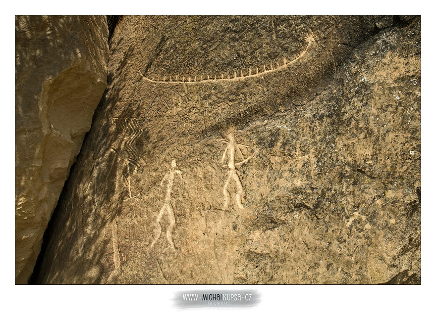Skalní petroglyfy v Gobustánu