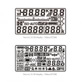 Porovnání stavových LCD displejů u Nikon D7200 versus předchozí Nikon D7100.