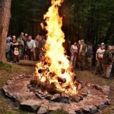 Slavnostní oheň T.O. Zlatá podkova | fotografie