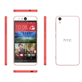HTC Desire EYE - produktová fotografie červené verze.