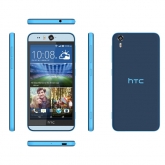 HTC Desire EYE - produktová fotografie modré verze.