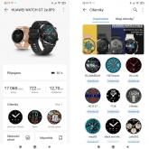 Huawei Watch GT 2e - ukázka menu aplikace Zdraví.