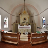 Interiér kaple Panny Marie Dobré rady | fotografie
