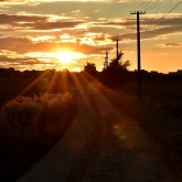 Nedělní západ slunce nad Sedlecem | fotografie