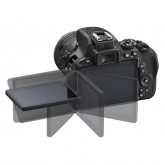 Nikon D5500 - možnosti vyklopení LCD monitoru.