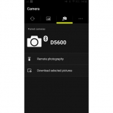 Nikon D5600 - ukázka menu aplikace SnapBridge