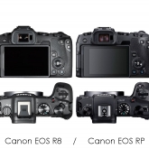 Srovnání velikosti Canon EOS R8 / Canon EOS RP