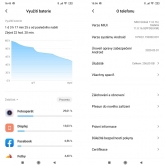 Xiaomi Mi Note 10 Pro - ukázka menu nastavení